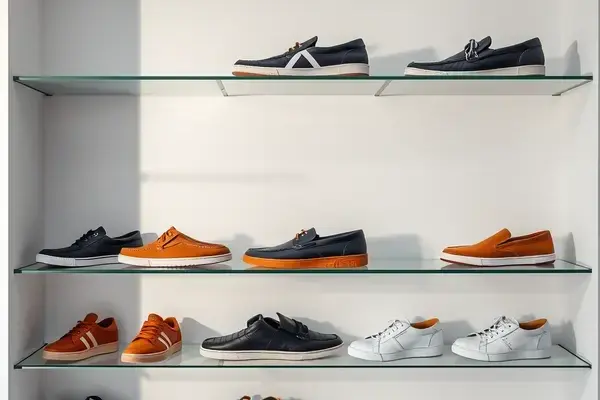 Modern casual sneakers and loafers