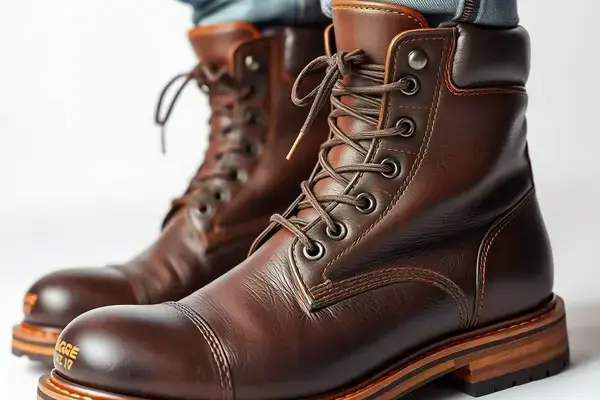 Heritage style work boots
